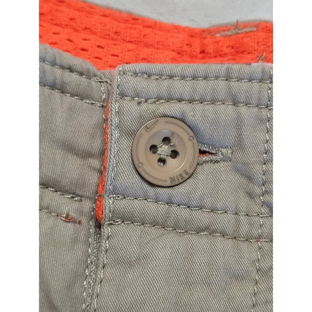 Nike‎ Sportswear Chino Shorts Men's L Tan Orange 11
